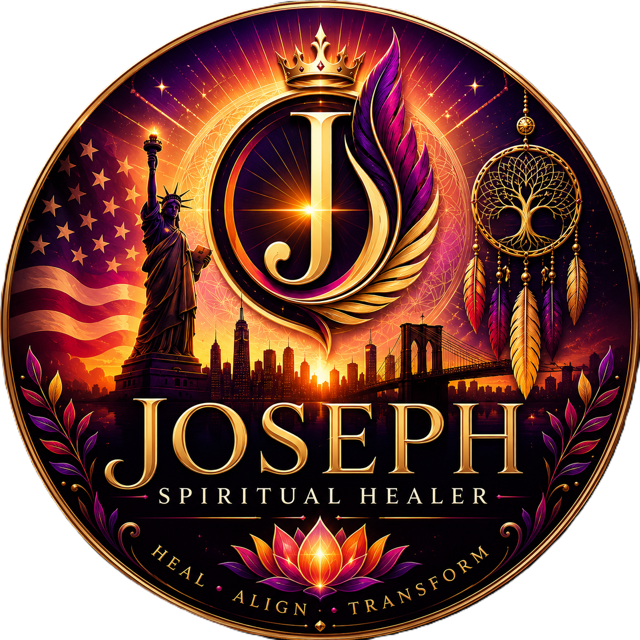 Joseph Spiritual Healer emblem